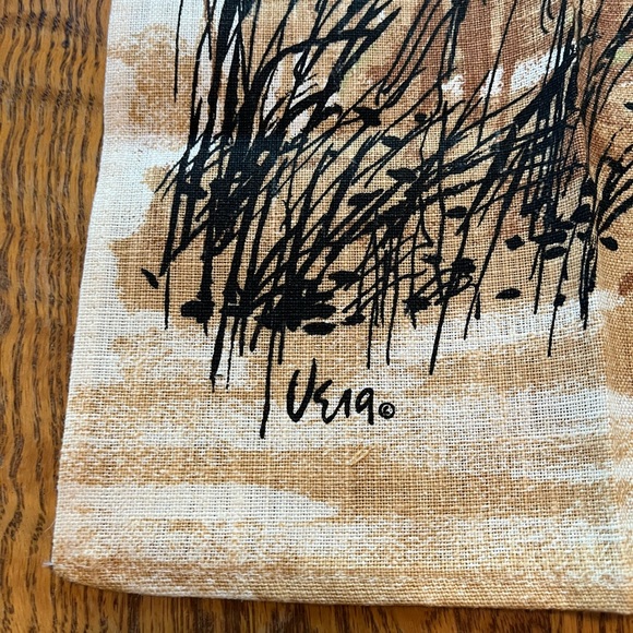 Vera Neumann 1982 Calendar Linen Kitchen Hand Dish Towels Lot 4 New Old Stock - Picture 2 of 5